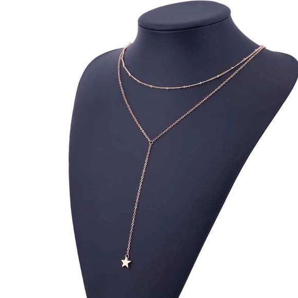 GOLD Aria Star Light Layered Necklace - Picture 4 of 5